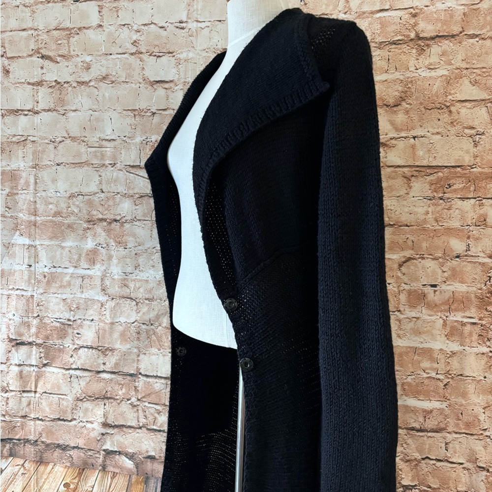 RARE Anthropologie Moth “Shooting Party” wool blend cable knit long cardigan - Picture 6 of 11